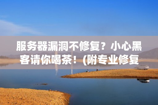 服务器漏洞不修复？小心黑客请你喝茶！(附专业修复指南)