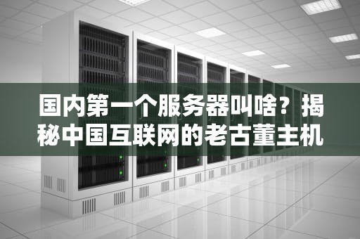 国内第一个服务器叫啥？揭秘中国互联网的老古董主机！