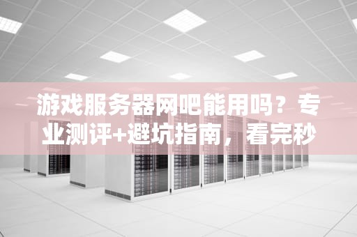 游戏服务器网吧能用吗？专业测评+避坑指南，看完秒变老司机！