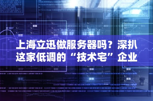 上海立迅做服务器吗？深扒这家低调的“技术宅”企业！
