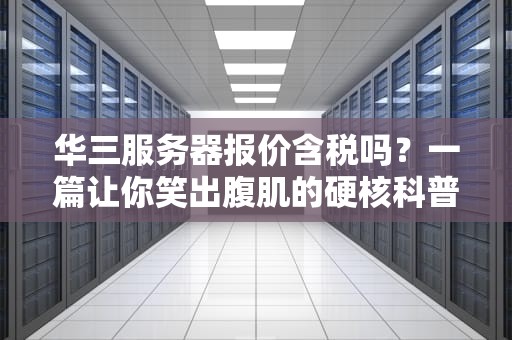 华三服务器报价含税吗？一篇让你笑出腹肌的硬核科普！