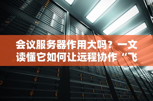 会议服务器作用大吗？一文读懂它如何让远程协作“飞”起来！