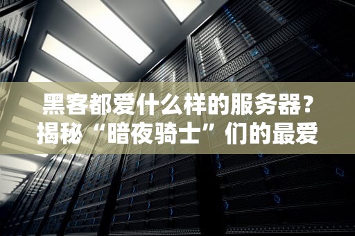 黑客都爱什么样的服务器？揭秘“暗夜骑士”们的最爱配置！