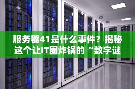 服务器41是什么事件？揭秘这个让IT圈炸锅的“数字谜团”