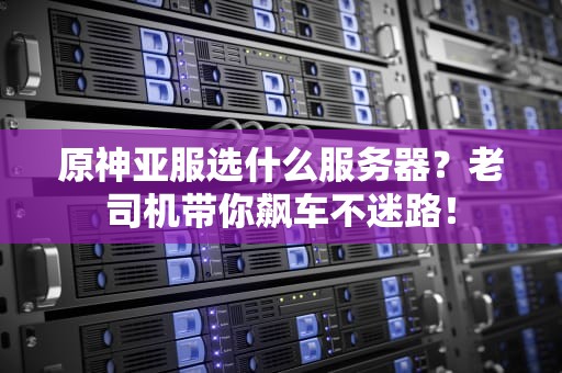 原神亚服选什么服务器？老司机带你飙车不迷路！