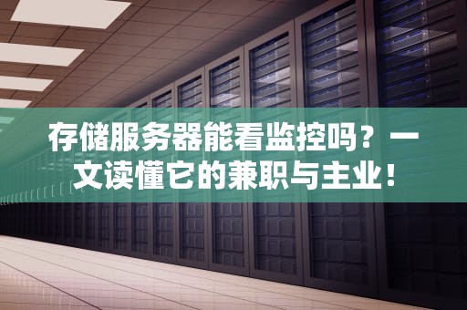 存储服务器能看监控吗？一文读懂它的兼职与主业！