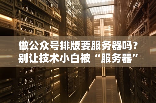 做公众号排版要服务器吗？别让技术小白被“服务器”吓跑啦！