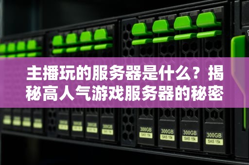 主播玩的服务器是什么？揭秘高人气游戏服务器的秘密配置！