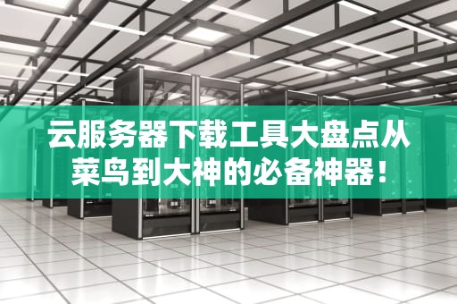 云服务器下载工具大盘点从菜鸟到大神的必备神器！