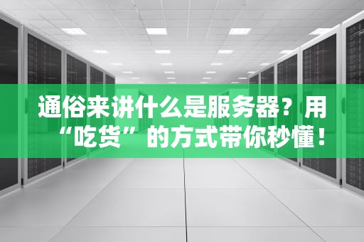 通俗来讲什么是服务器？用“吃货”的方式带你秒懂！