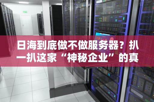 日海到底做不做服务器？扒一扒这家“神秘企业”的真实业务线！