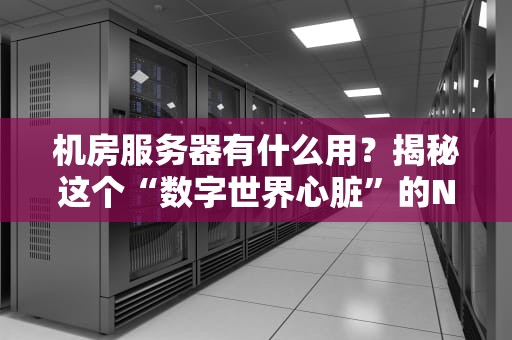 机房服务器有什么用？揭秘这个“数字世界心脏”的N种神奇操作！