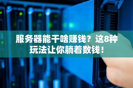 服务器能干啥赚钱？这8种玩法让你躺着数钱！