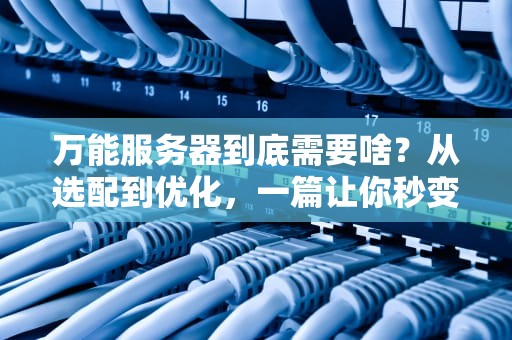 万能服务器到底需要啥？从选配到优化，一篇让你秒变老司机的硬核指南！