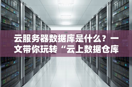 云服务器数据库是什么？一文带你玩转“云上数据仓库”！（附真实测评）