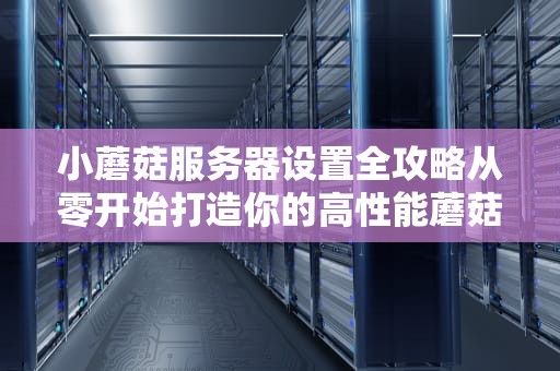 小蘑菇服务器设置全攻略从零开始打造你的高性能蘑菇云！