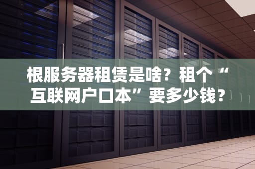 根服务器租赁是啥？租个“互联网户口本”要多少钱？