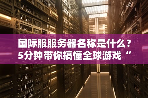国际服服务器名称是什么？5分钟带你搞懂全球游戏“老巢”命名玄学！