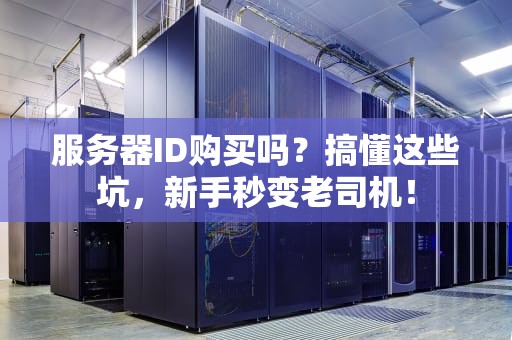 服务器ID购买吗？搞懂这些坑，新手秒变老司机！