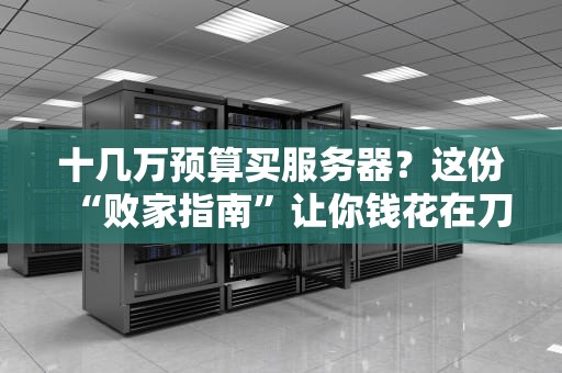 十几万预算买服务器？这份“败家指南”让你钱花在刀刃上！