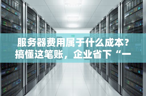 服务器费用属于什么成本？搞懂这笔账，企业省下“一个亿”！