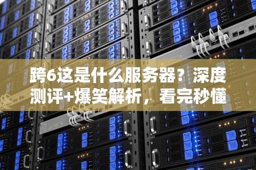 跨6这是什么服务器？深度测评+爆笑解析，看完秒懂！