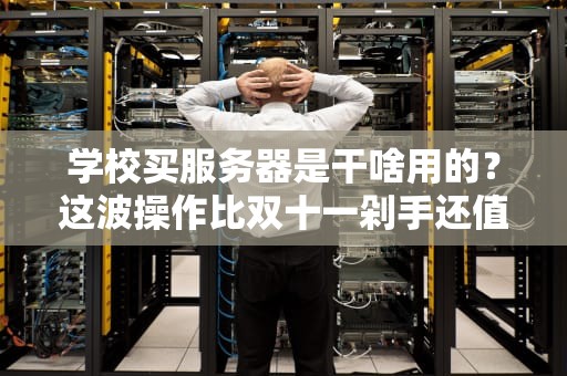 学校买服务器是干啥用的？这波操作比双十一剁手还值！