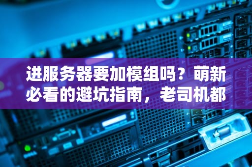 进服务器要加模组吗？萌新必看的避坑指南，老司机都直呼内行！