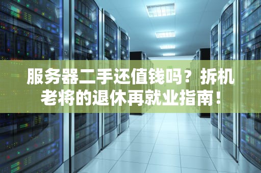 服务器二手还值钱吗？拆机老将的退休再就业指南！