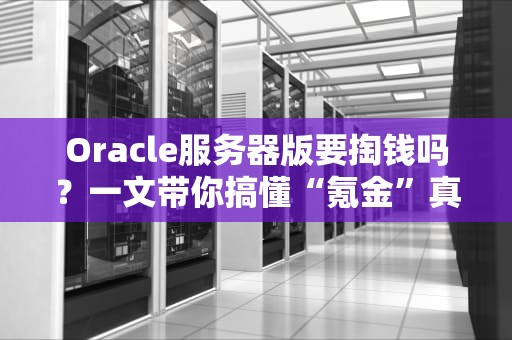 Oracle服务器版要掏钱吗？一文带你搞懂“氪金”真相！