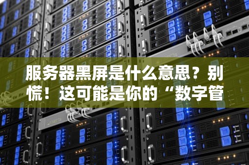 服务器黑屏是什么意思？别慌！这可能是你的“数字管家”在偷懒！