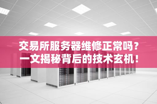 交易所服务器维修正常吗？一文揭秘背后的技术玄机！