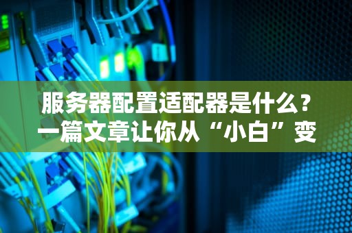 服务器配置适配器是什么？一篇文章让你从“小白”变“大神”！