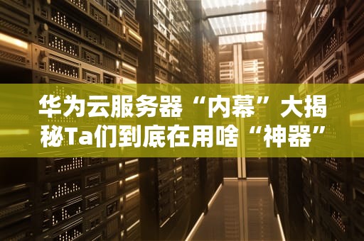 华为云服务器“内幕”大揭秘Ta们到底在用啥“神器”？（附专业测评）