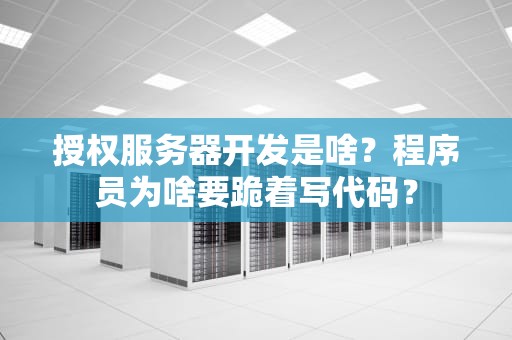 授权服务器开发是啥？程序员为啥要跪着写代码？