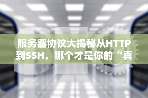服务器协议大揭秘从HTTP到SSH，哪个才是你的“真爱”？