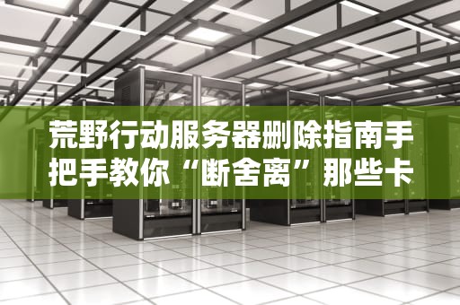荒野行动服务器删除指南手把手教你“断舍离”那些卡成PPT的战场！