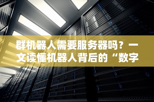 群机器人需要服务器吗？一文读懂机器人背后的“数字老黄牛”