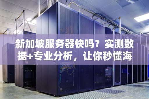 新加坡服务器快吗？实测数据+专业分析，让你秒懂海外主机速度！