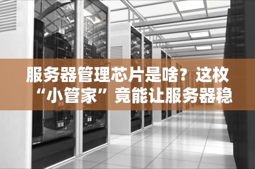服务器管理芯片是啥？这枚“小管家”竟能让服务器稳如老狗！