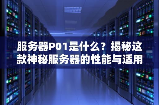 服务器P01是什么？揭秘这款神秘服务器的性能与适用场景！