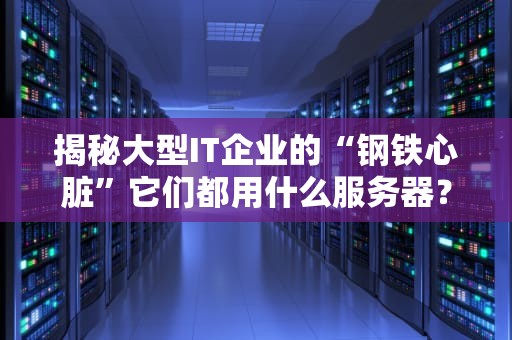 揭秘大型IT企业的“钢铁心脏”它们都用什么服务器？