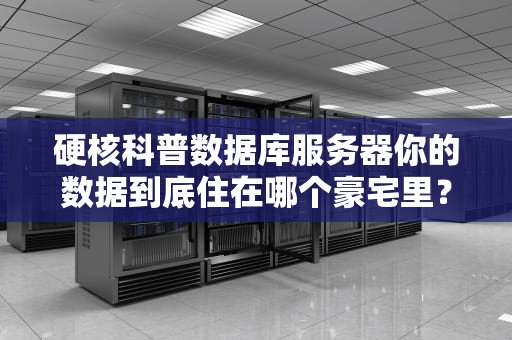 硬核科普数据库服务器你的数据到底住在哪个豪宅里？