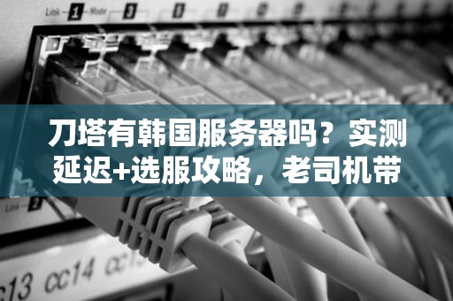刀塔有韩国服务器吗？实测延迟+选服攻略，老司机带你飞！