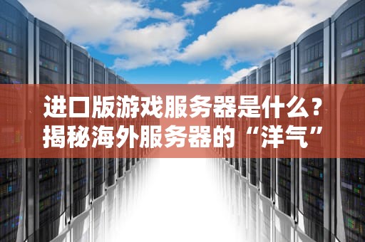 进口版游戏服务器是什么？揭秘海外服务器的“洋气”与“坑爹”