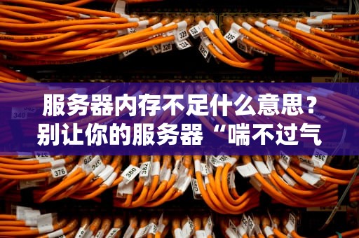 服务器内存不足什么意思？别让你的服务器“喘不过气”！（附解决方案）
