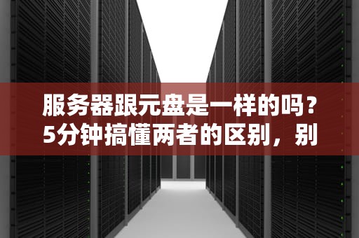 服务器跟元盘是一样的吗？5分钟搞懂两者的区别，别再傻傻分不清！