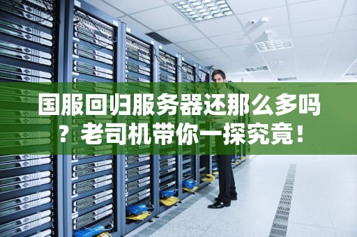国服回归服务器还那么多吗？老司机带你一探究竟！