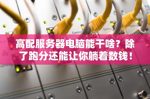 高配服务器电脑能干啥？除了跑分还能让你躺着数钱！