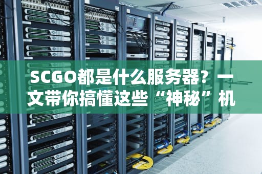 SCGO都是什么服务器？一文带你搞懂这些“神秘”机器的真面目！
